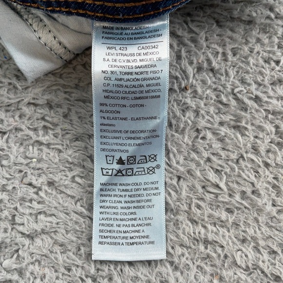 Levis Overalls Mens 42x30 Blue Denim Carpenter Bib Workwear Levi Strauss - Picture 10 of 12